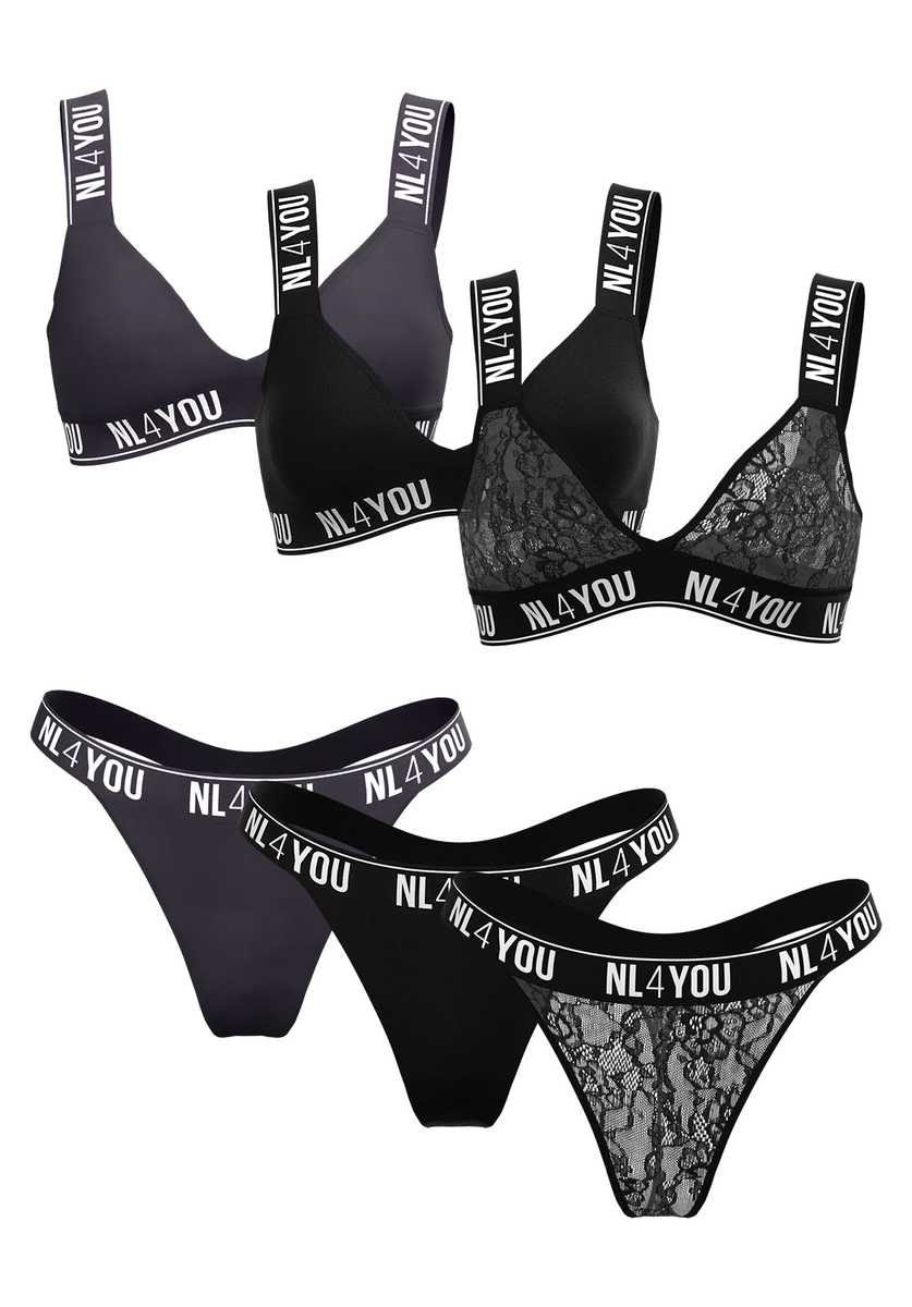3 Sets for the Price of 2 - Choice of Colors - Promo Pack Lingerie –  NLFORYOU
