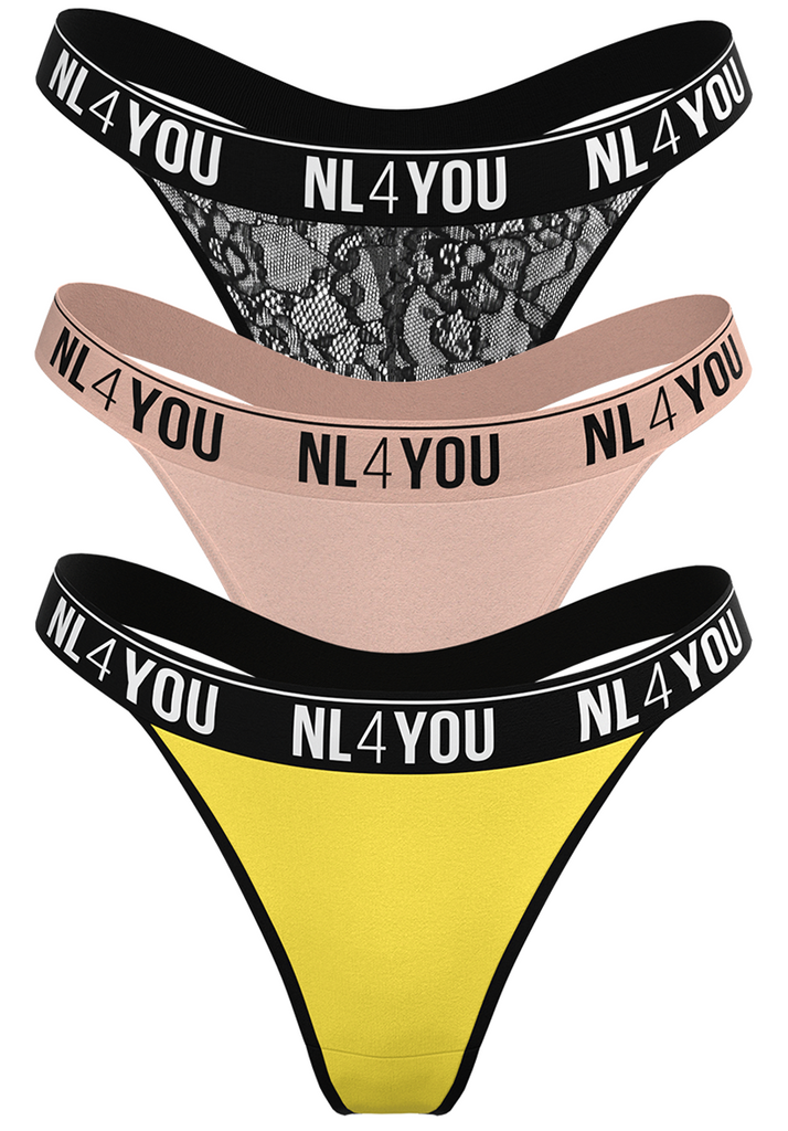 Promo Pack: 3 pieces of Thongs - Colors of Choice – NLFORYOU