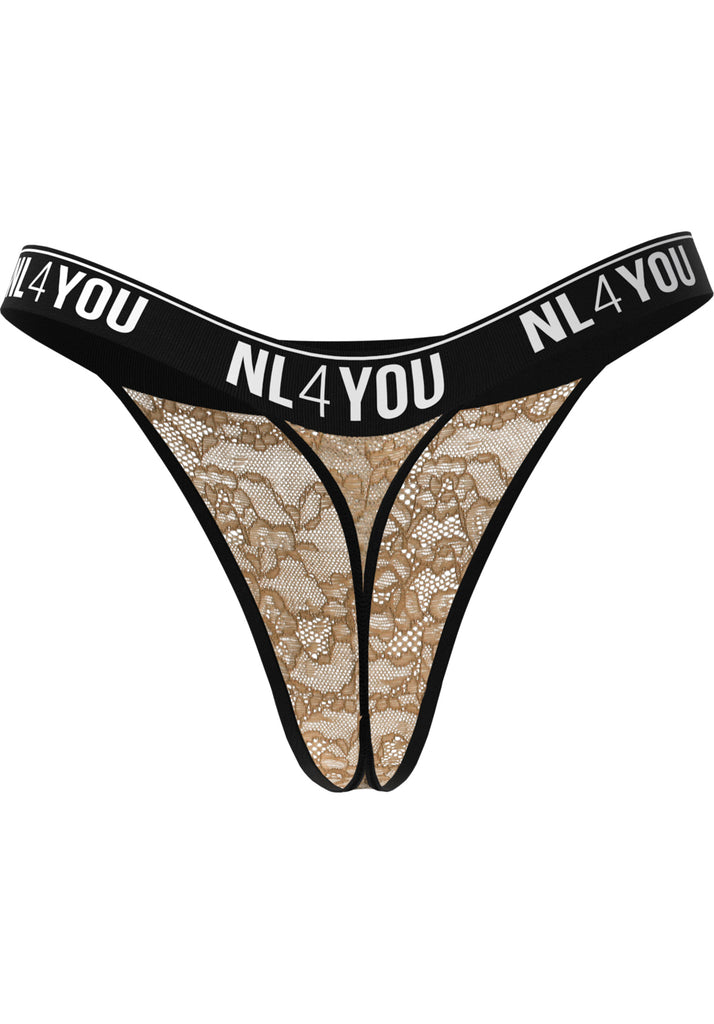 "Nude Lace" - Lace Thong/Briefs