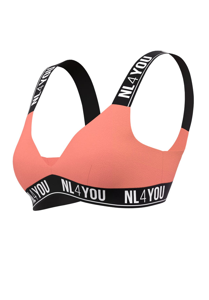 Seniora Coral Top - Triangle Swimwear Bralette + Removable Pads