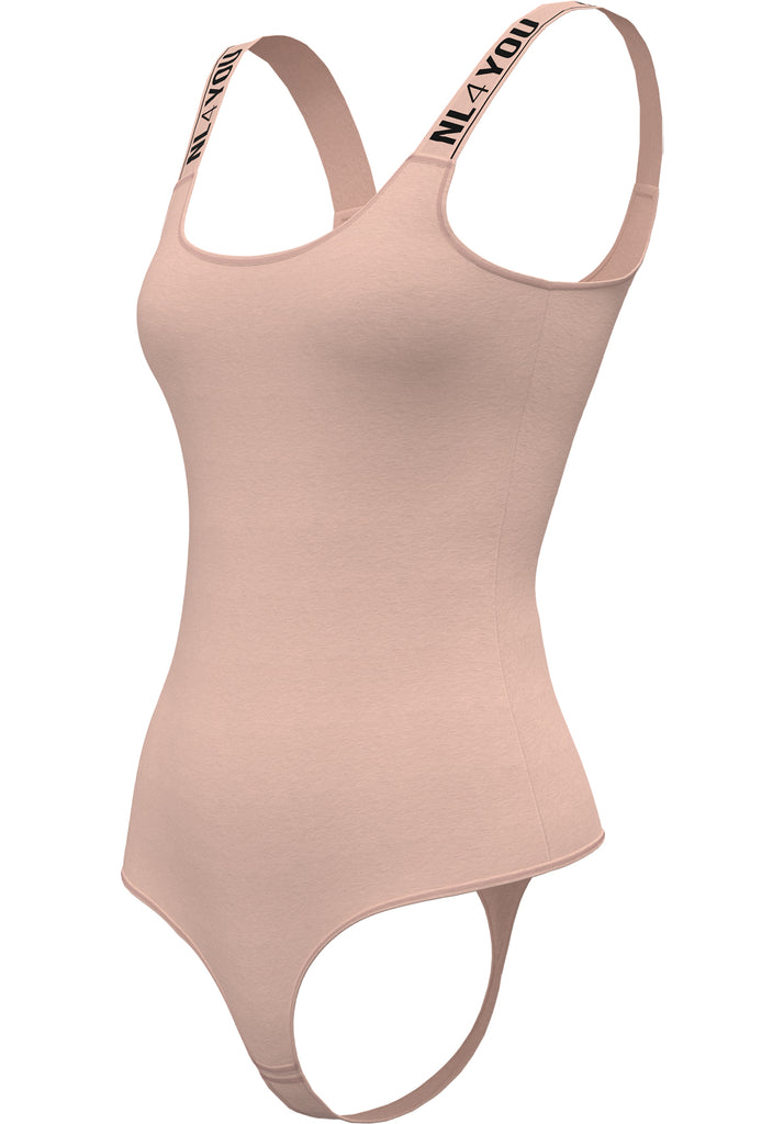 "Nude" - Organic Cotton Bodysuit Thong/Briefs